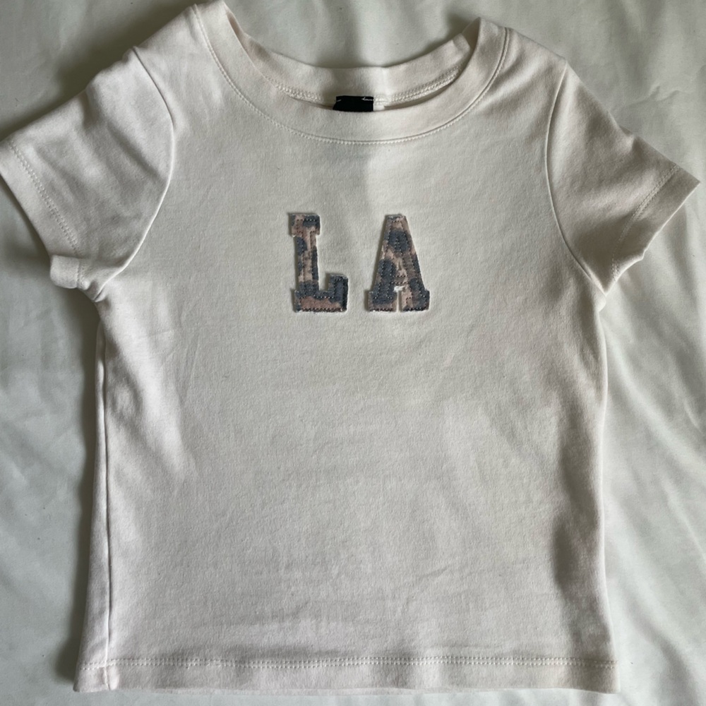 PacSun Kids White Tee with LA Design